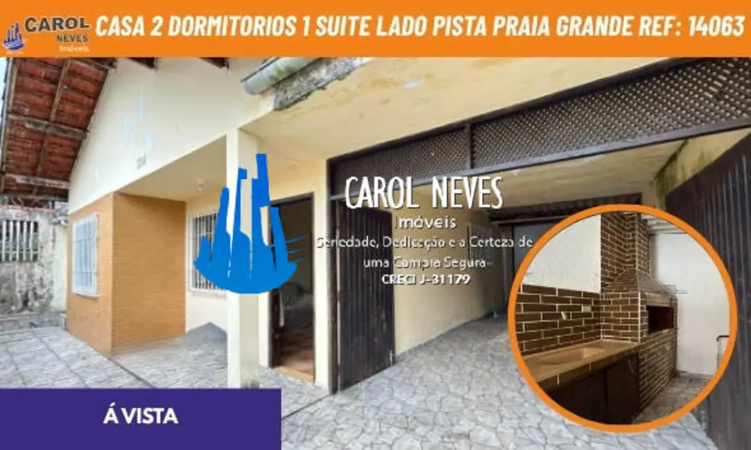 Foto 1 de Casa com 2 quartos à venda, 83m2 em Solemar, Praia Grande - SP
