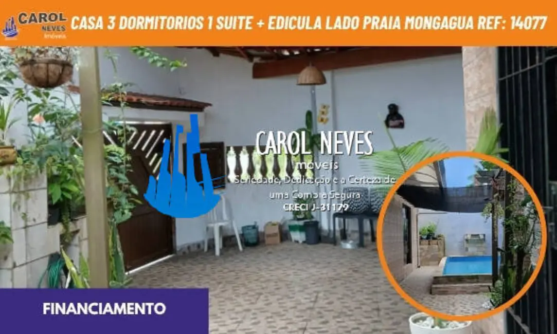 Foto 1 de Casa com 3 quartos à venda, 322m2 em Mongagua - SP