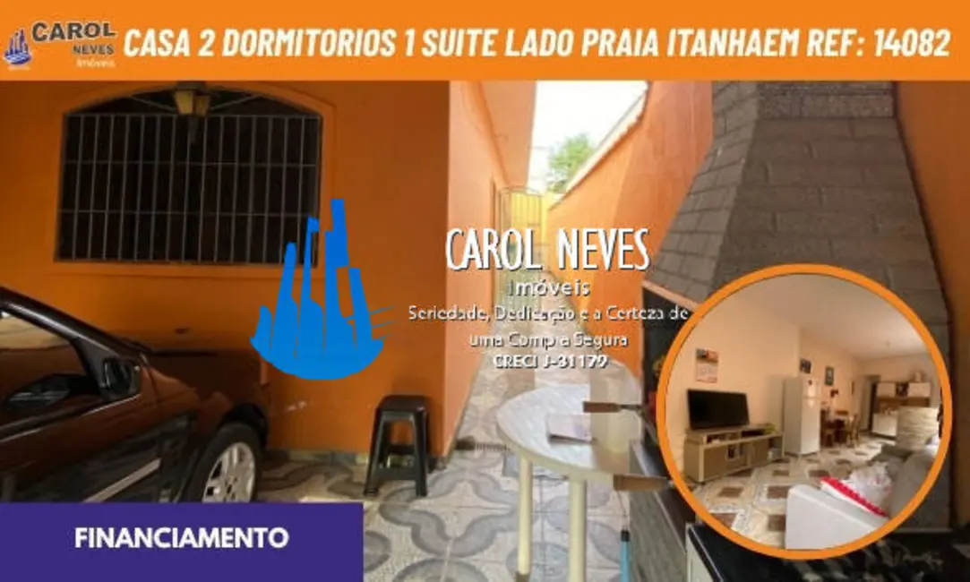 Foto 1 de Casa com 2 quartos à venda, 66m2 em Itanhaem - SP