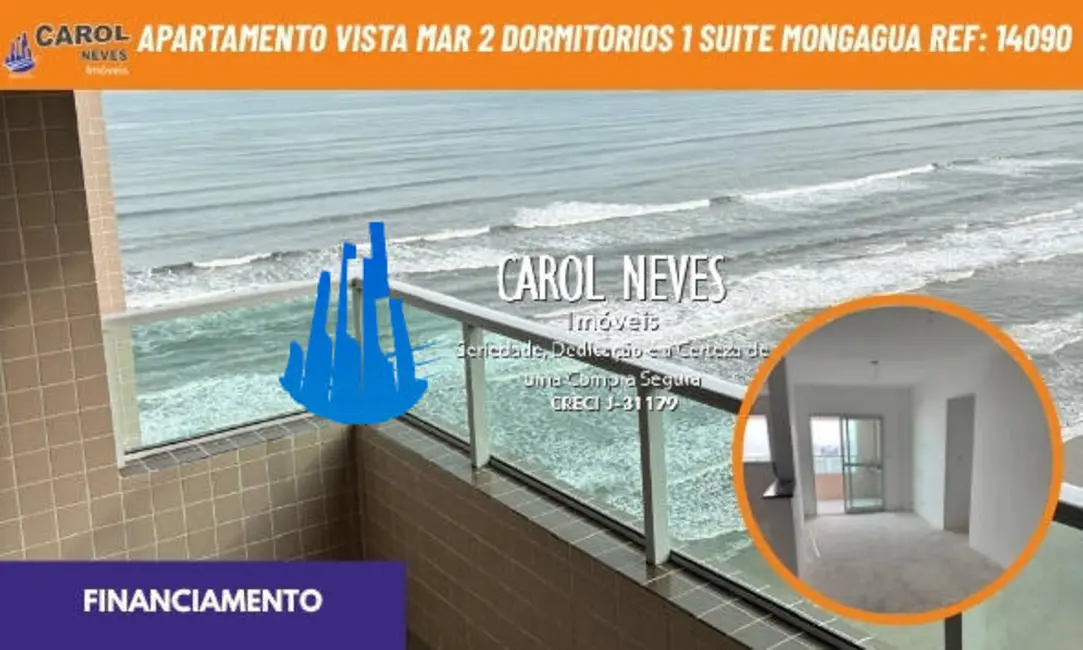 Foto 1 de Apartamento com 2 quartos à venda, 78m2 em Centro, Mongagua - SP