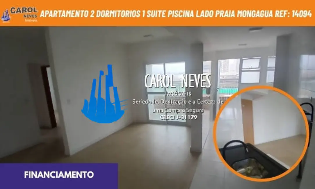 Foto 1 de Apartamento com 2 quartos à venda, 80m2 em Centro, Mongagua - SP