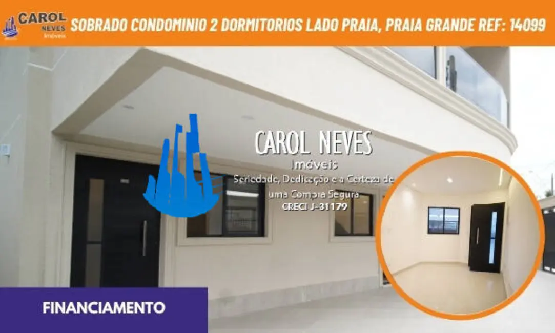 Sobrado com 2 quartos à venda, 62m2 em Mirim, Praia Grande - SP - imagem 1 Foto 1 de Sobrado com 2 quartos à venda, 62m2 em Mirim, Praia Grande - SP