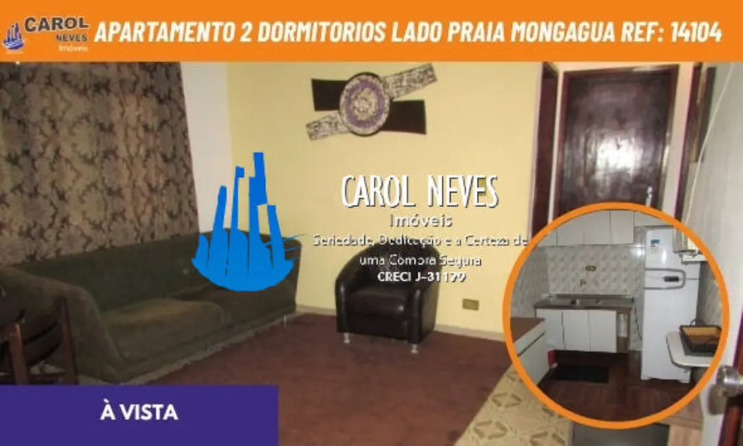 Foto 1 de Apartamento com 2 quartos à venda, 61m2 em Mongagua - SP