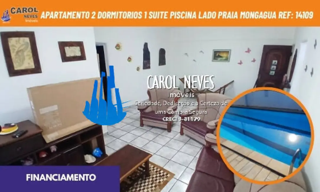 Foto 1 de Apartamento com 2 quartos à venda, 102m2 em Mongagua - SP