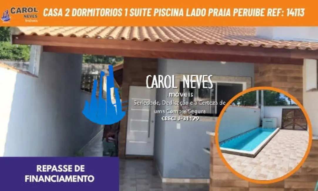 Foto 1 de Casa com 2 quartos à venda, 150m2 em Peruibe - SP