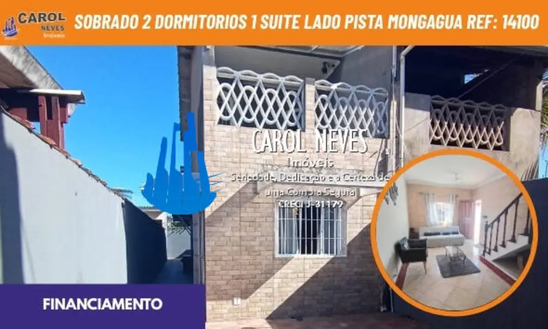 Foto 1 de Sobrado com 2 quartos à venda, 74m2 em Mongagua - SP