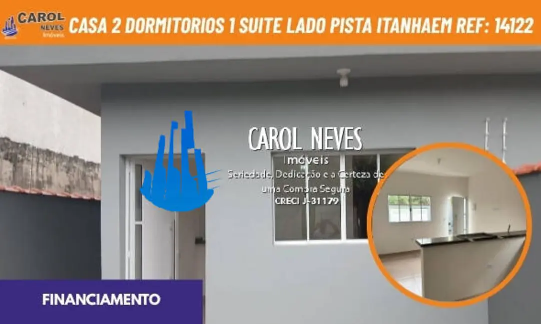 Foto 1 de Casa com 2 quartos à venda, 61m2 em Itanhaem - SP