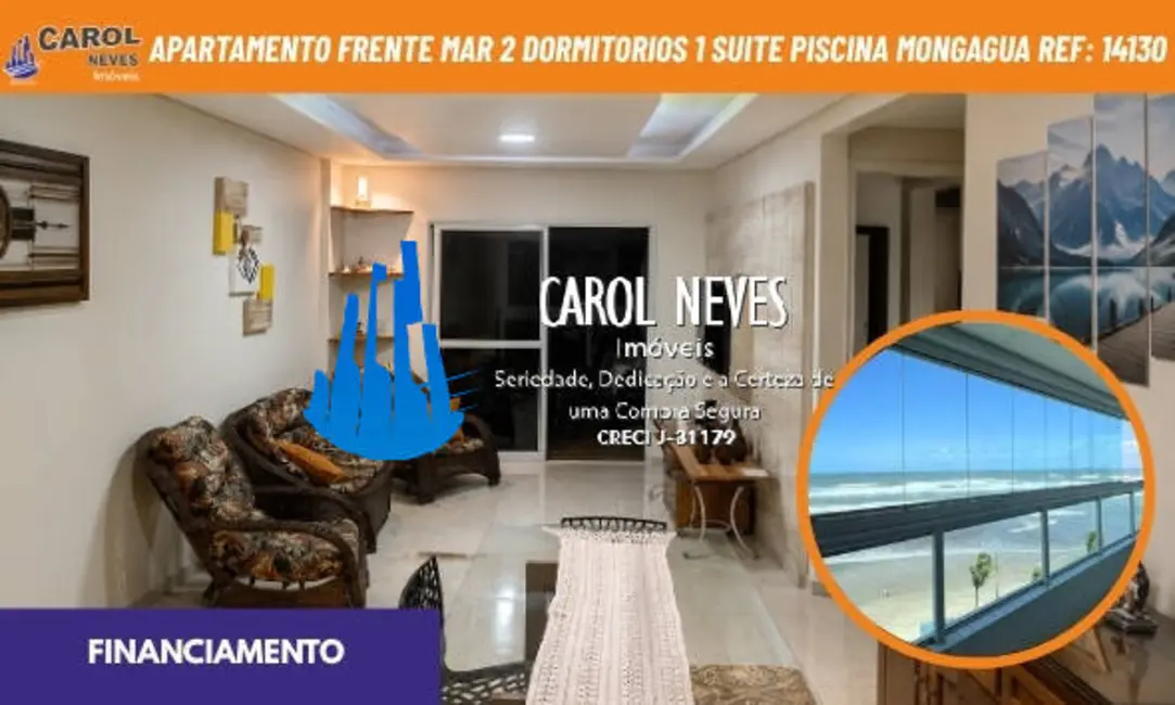 Foto 1 de Apartamento com 2 quartos à venda, 82m2 em Mongagua - SP