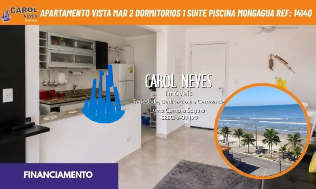 Foto 1 de Apartamento com 2 quartos à venda, 72m2 em Mongagua - SP