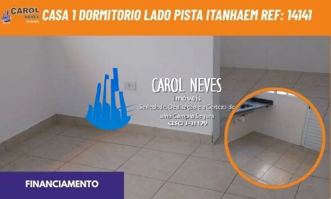 Foto 1 de Casa com 1 quarto à venda, 60m2 em Itanhaem - SP