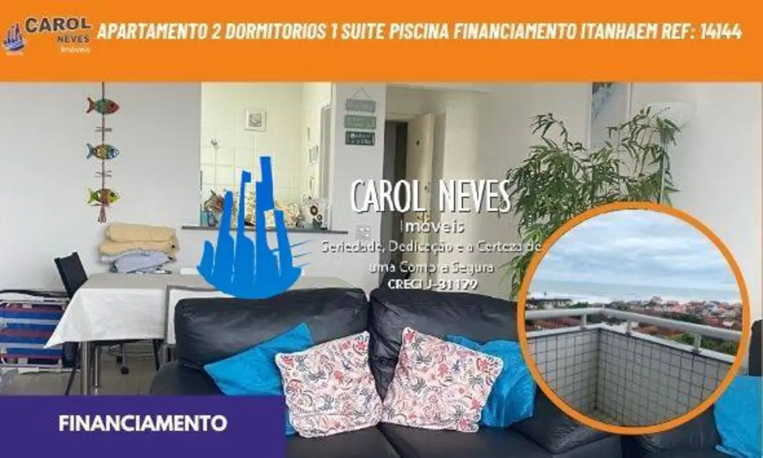 Apartamento com 2 quartos à venda, 72m2 em Itanhaem - SP - imagem 1 Foto 1 de Apartamento com 2 quartos à venda, 72m2 em Itanhaem - SP