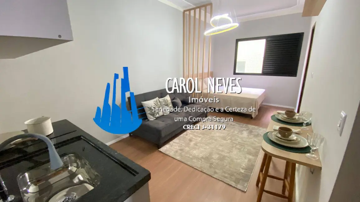 Foto 2 de Kitnet com 1 quarto à venda, 22m2 em Centro, Mongagua - SP