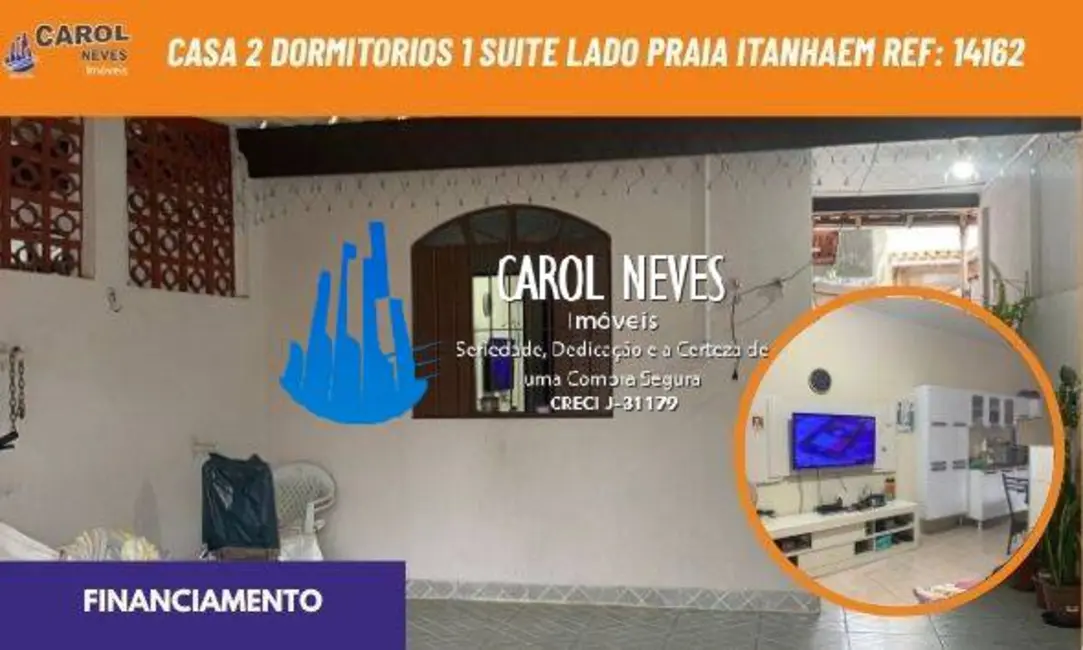 Foto 1 de Casa com 2 quartos à venda, 80m2 em Itanhaem - SP