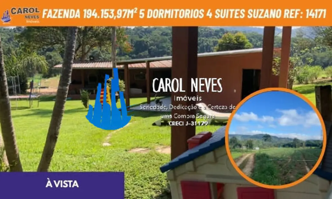 Fazenda / Haras com 5 quartos à venda, 300m2 em Parque Santa Rosa, Suzano - SP - imagem 1 Foto 1 de Fazenda / Haras com 5 quartos à venda, 300m2 em Parque Santa Rosa, Suzano - SP