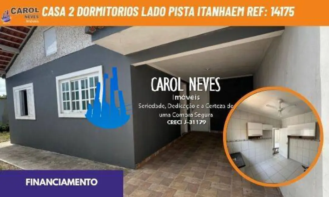 Foto 1 de Casa com 2 quartos à venda, 130m2 em Itanhaem - SP