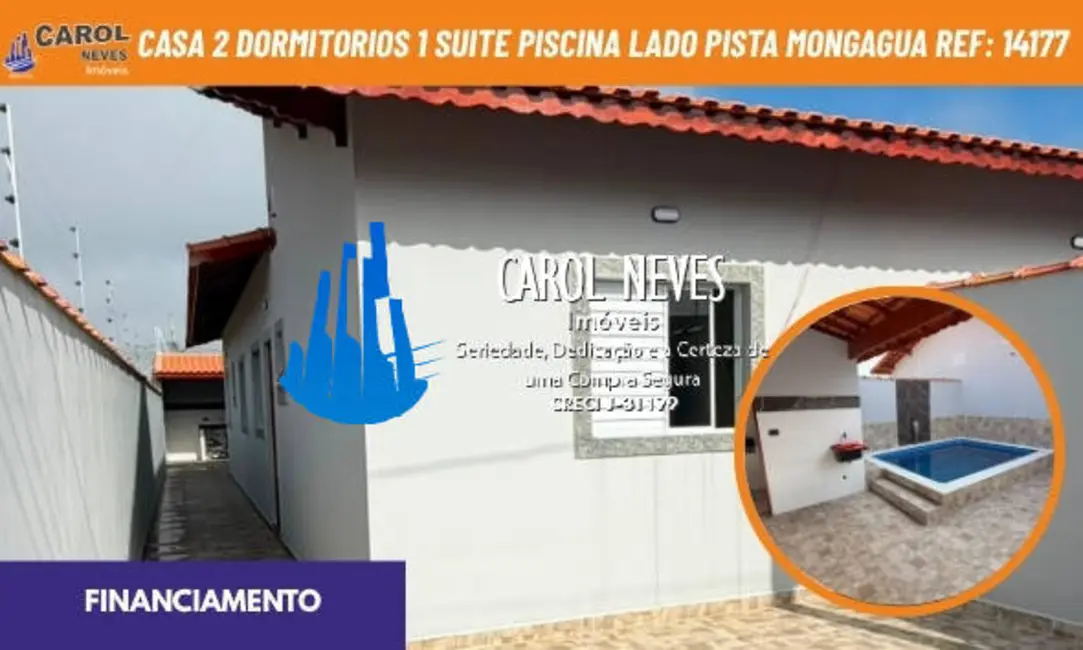 Foto 1 de Casa com 2 quartos à venda, 79m2 em Mongagua - SP