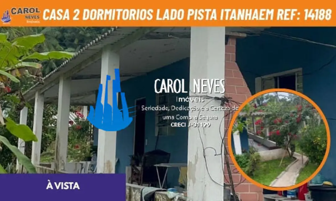 Foto 1 de Casa com 2 quartos à venda, 500m2 em Itanhaem - SP