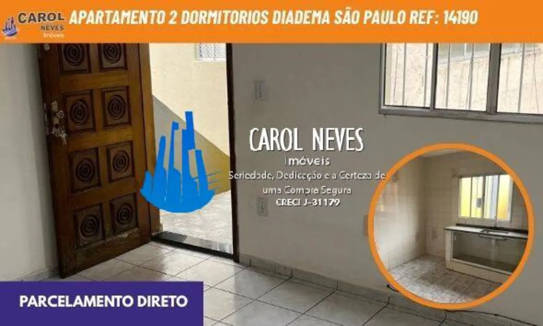 Foto 1 de Apartamento com 2 quartos à venda, 56m2 em Campanário, Diadema - SP