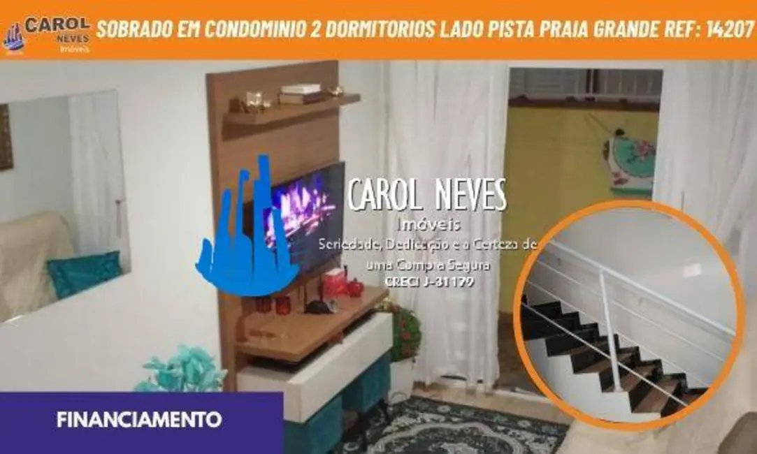 Sobrado com 2 quartos à venda, 55m2 em Ribeirópolis, Praia Grande - SP - imagem 1 Foto 1 de Sobrado com 2 quartos à venda, 55m2 em Ribeirópolis, Praia Grande - SP