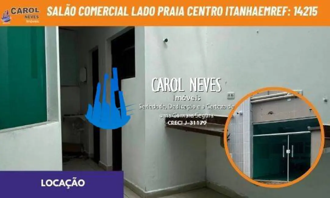 Sala Comercial para alugar, 62m2 em Centro, Itanhaem - SP - imagem 1 Foto 1 de Sala Comercial para alugar, 62m2 em Centro, Itanhaem - SP
