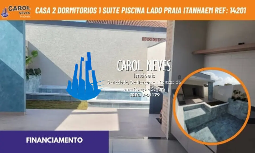 Foto 1 de Casa com 2 quartos à venda, 72m2 em Itanhaem - SP
