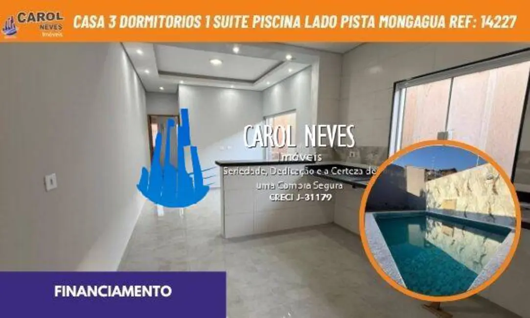Casa com 3 quartos à venda, 70m2 em Mongagua - SP - imagem 1 Foto 1 de Casa com 3 quartos à venda, 70m2 em Mongagua - SP