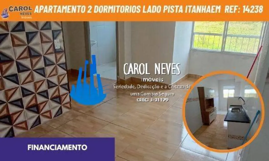 Foto 1 de Apartamento com 2 quartos à venda, 57m2 em Itanhaem - SP
