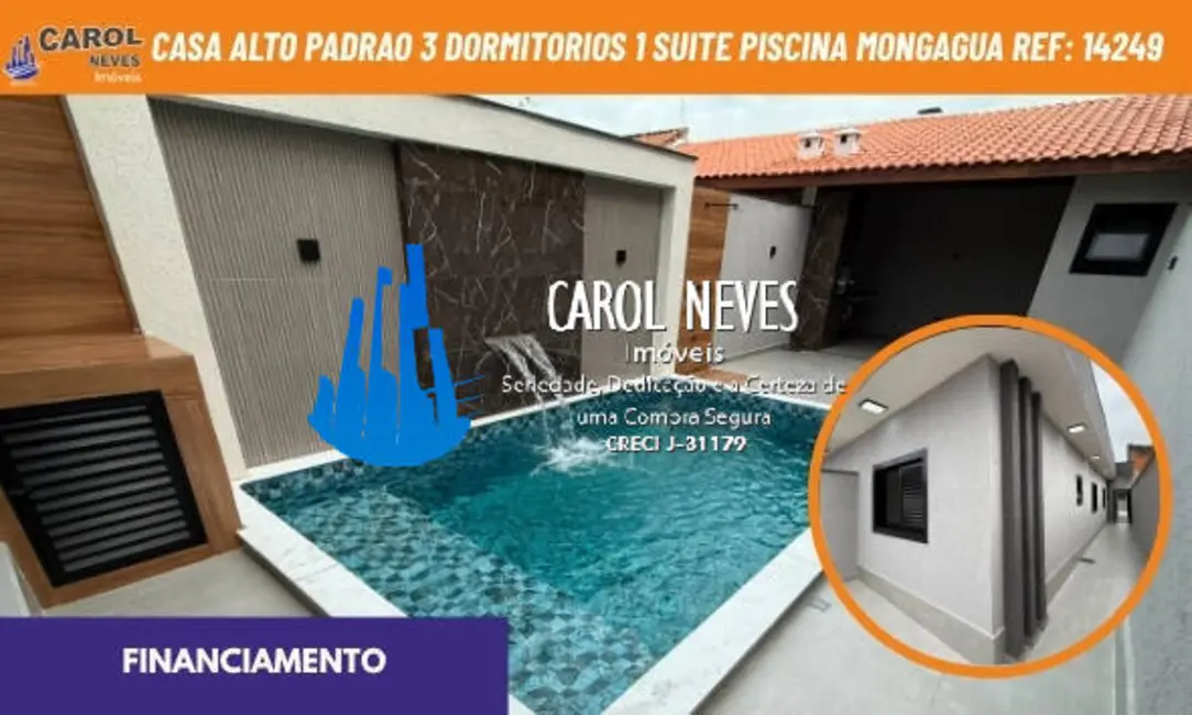 Foto 1 de Casa com 3 quartos à venda, 96m2 em Mongagua - SP