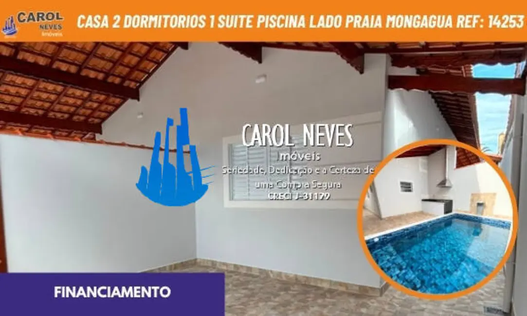 Foto 1 de Casa com 2 quartos à venda, 88m2 em Mongagua - SP