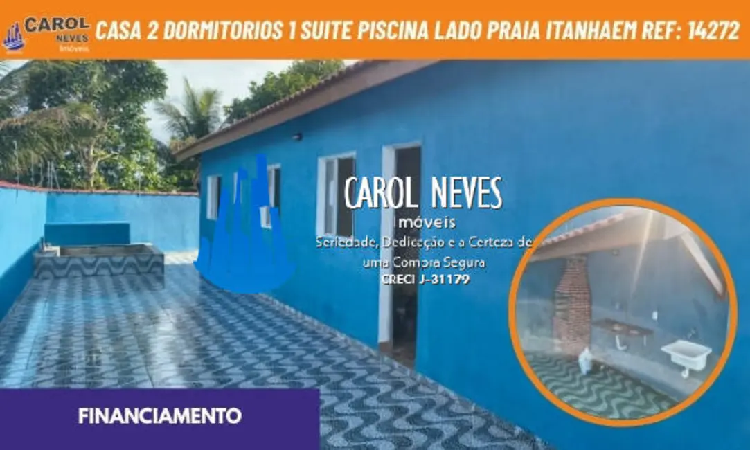 Foto 1 de Casa com 2 quartos à venda, 50m2 em Itanhaem - SP