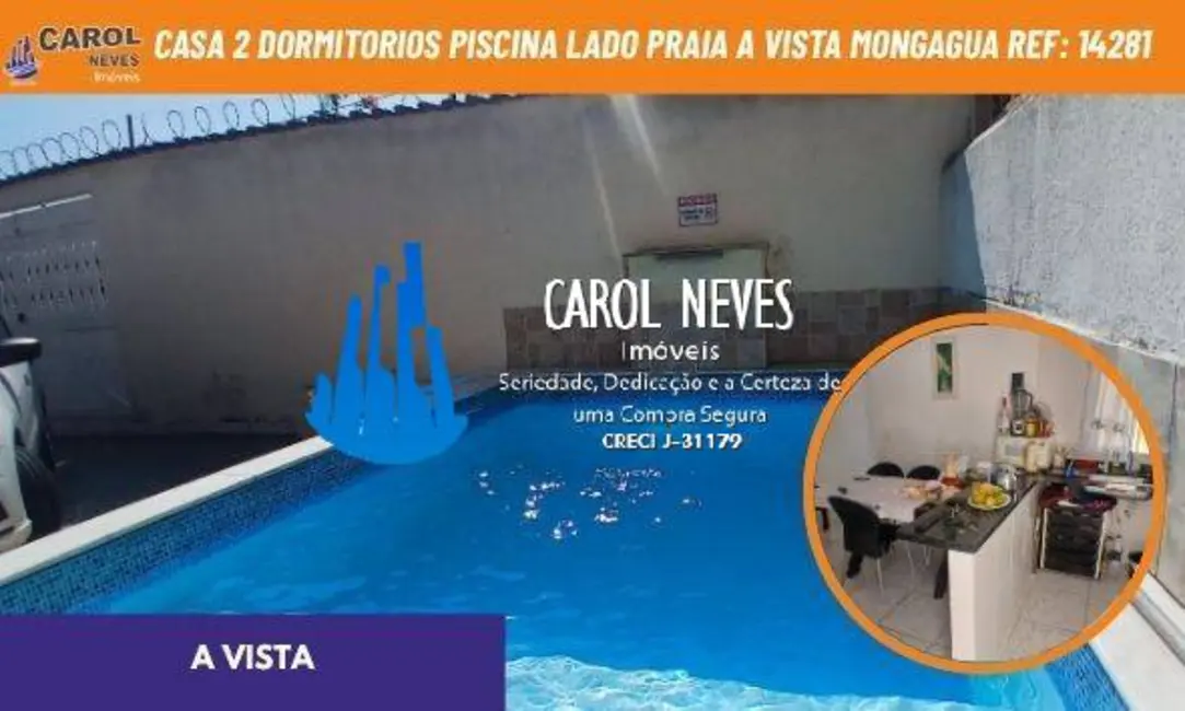 Foto 1 de Casa com 2 quartos à venda, 67m2 em Mongagua - SP
