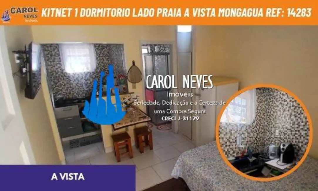 Kitnet com 1 quarto à venda em Centro, Mongagua - SP - imagem 1 Foto 1 de Kitnet com 1 quarto à venda em Centro, Mongagua - SP
