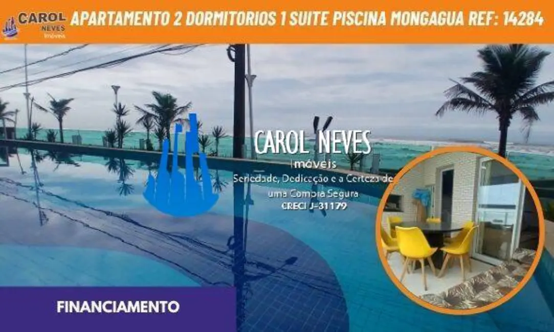 Foto 1 de Apartamento com 2 quartos à venda, 82m2 em Centro, Mongagua - SP