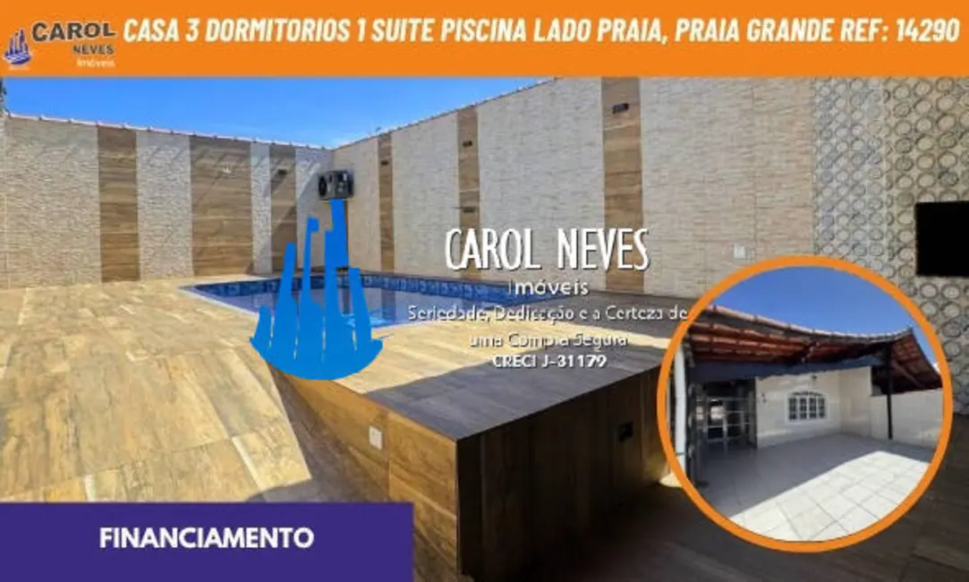 Foto 1 de Casa com 3 quartos à venda, 233m2 em Real, Praia Grande - SP