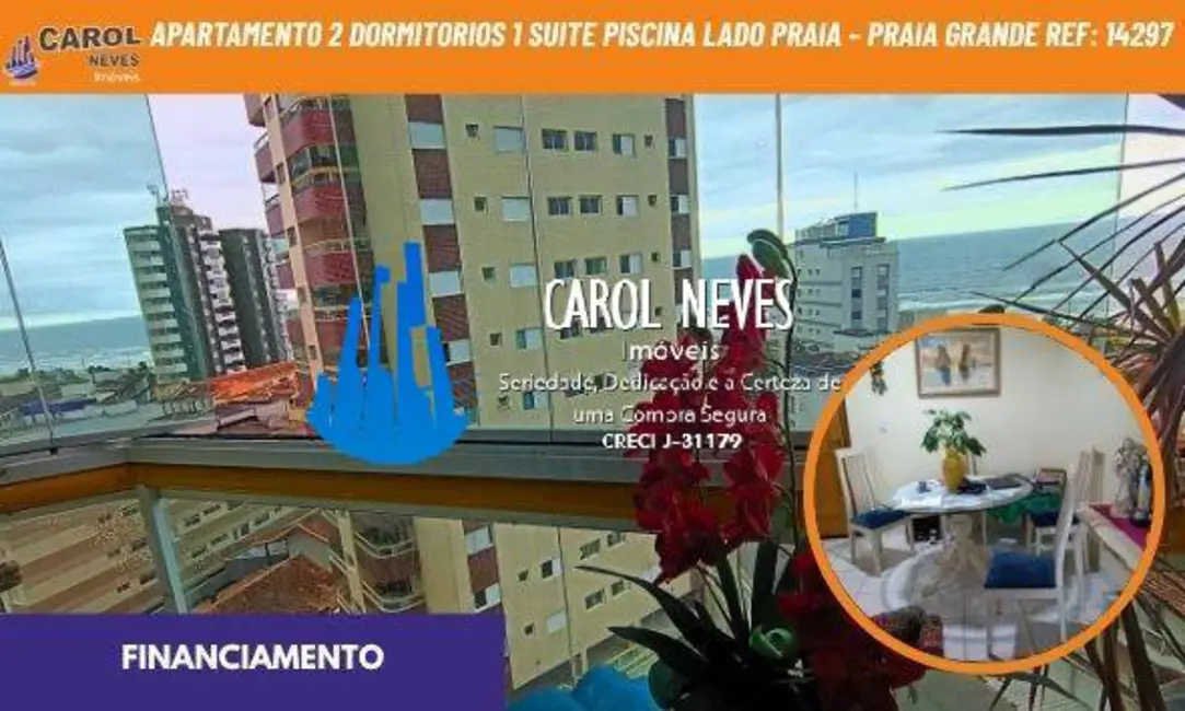 Foto 1 de Apartamento com 2 quartos à venda, 82m2 em Caiçara, Praia Grande - SP