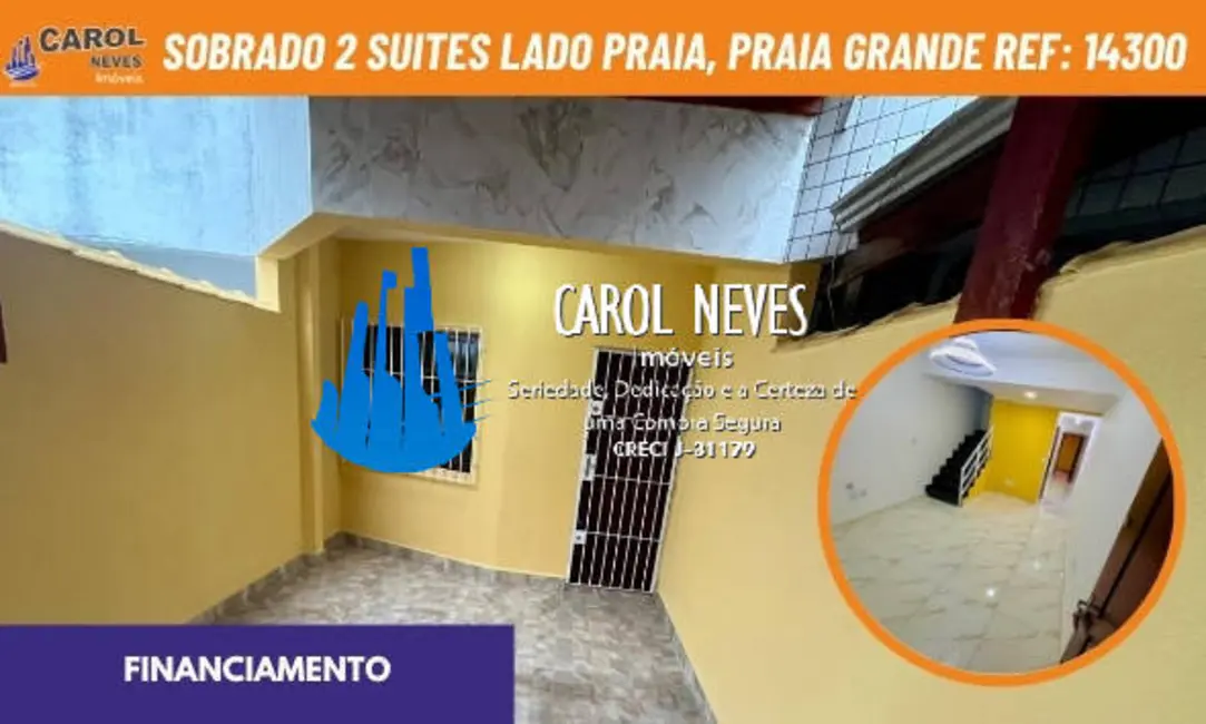 Foto 1 de Sobrado com 2 quartos à venda, 81m2 em Real, Praia Grande - SP