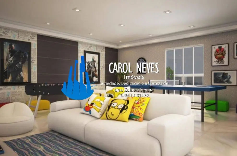 Foto 3 de Apartamento com 1 quarto à venda, 54m2 em Canto do Forte, Praia Grande - SP