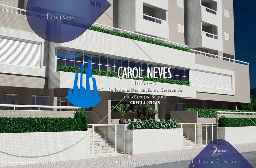 Foto 1 de Apartamento com 2 quartos à venda, 63m2 em Guilhermina, Praia Grande - SP