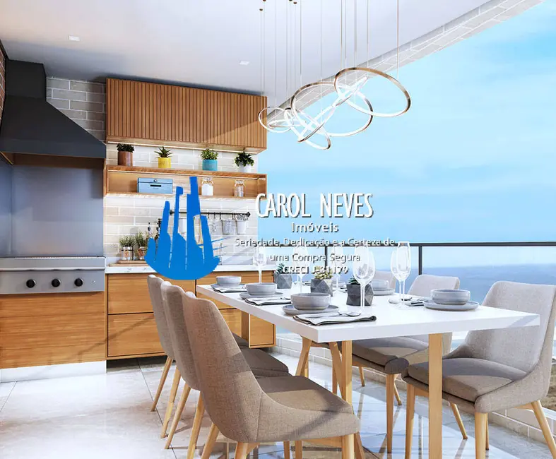 Foto 1 de Apartamento com 3 quartos à venda, 109m2 em Guilhermina, Praia Grande - SP