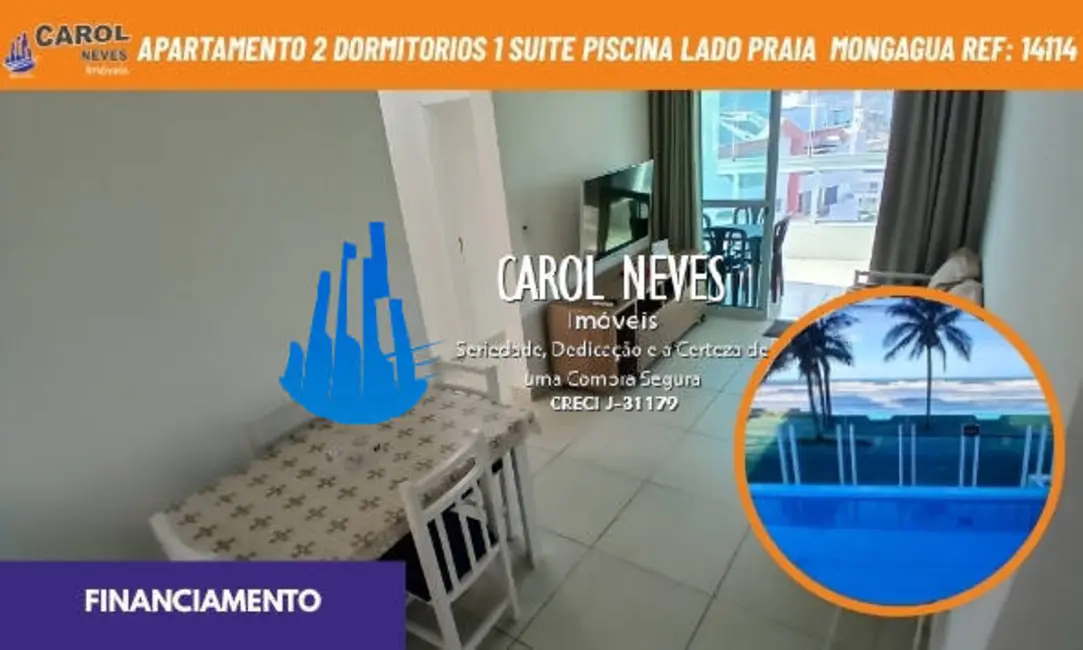 Foto 1 de Apartamento com 2 quartos à venda, 82m2 em Mongagua - SP