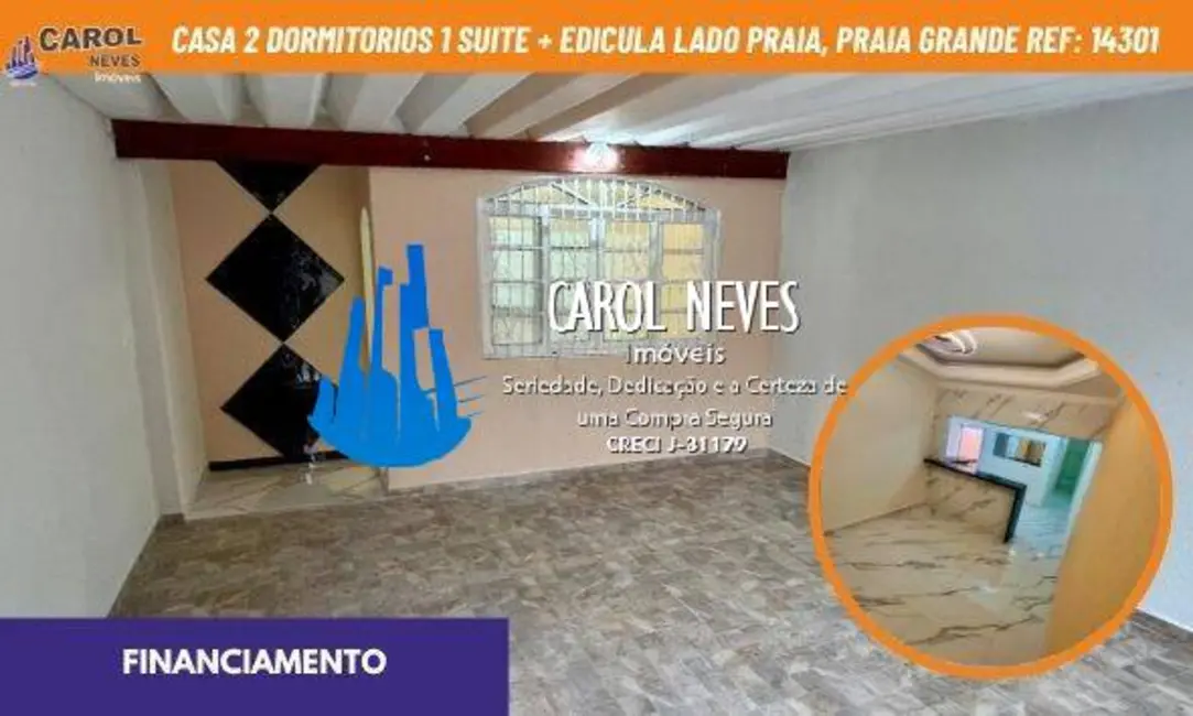 Foto 1 de Casa com 2 quartos à venda, 125m2 em Ocian, Praia Grande - SP