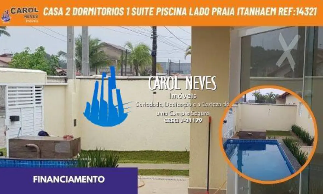 Foto 1 de Casa com 2 quartos à venda, 60m2 em Itanhaem - SP