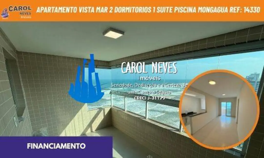 Foto 1 de Apartamento com 2 quartos à venda, 78m2 em Mongagua - SP