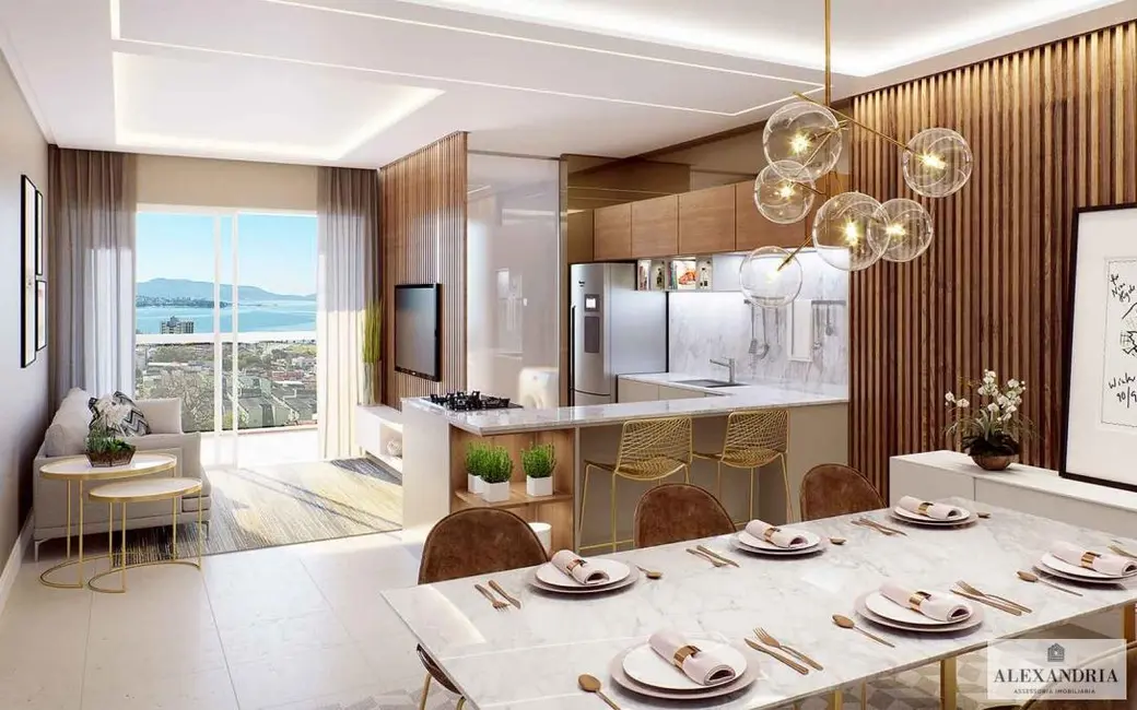 Foto 4 de Apartamento com 2 quartos à venda, 74m2 em Praia Comprida, Sao Jose - SC