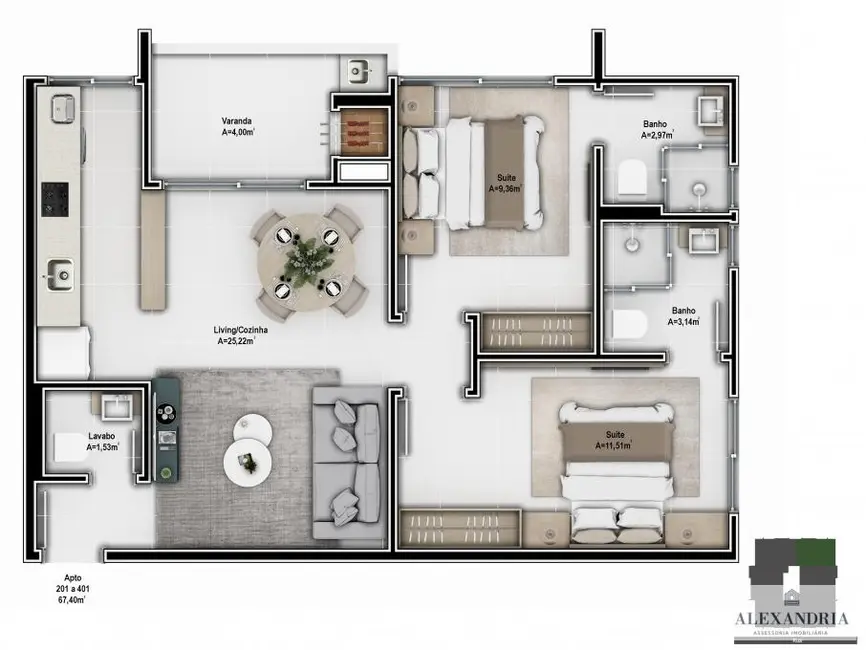 Foto 9 de Apartamento com 2 quartos à venda, 67m2 em Ingleses do Rio Vermelho, Florianopolis - SC