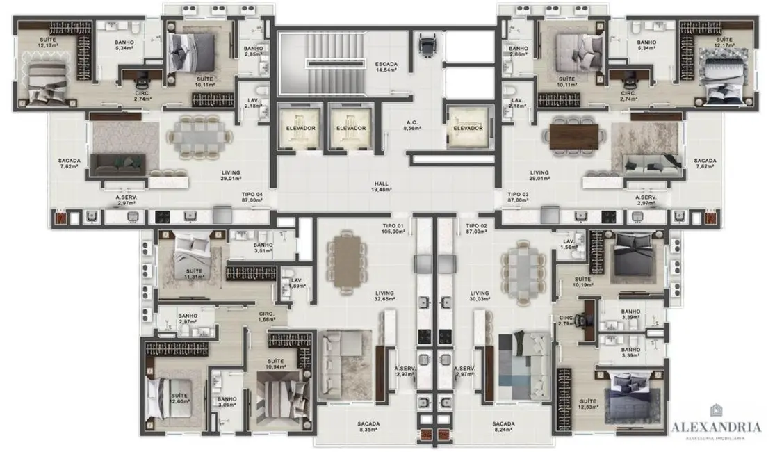 Foto 6 de Apartamento com 2 quartos à venda, 87m2 em Porto Belo - SC