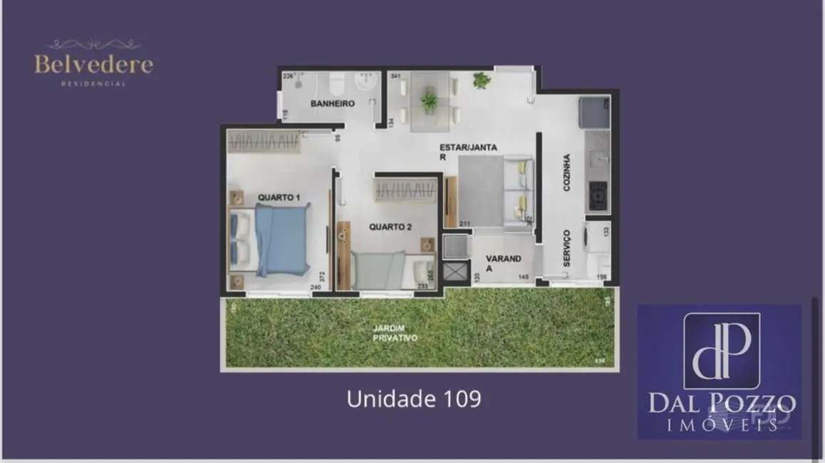 Foto 2 de Apartamento com 2 quartos à venda, 45m2 em Matelandia - PR