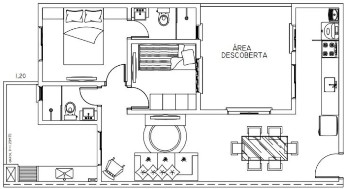 Foto 1 de Apartamento com 2 quartos à venda, 63m2 em Vila Humaitá, Santo Andre - SP