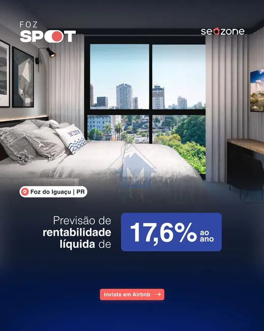 Apartamento com 1 quarto à venda, 17m2 em Centro, Foz Do Iguacu - PR - imagem 3 Foto 3 de Apartamento com 1 quarto à venda, 17m2 em Centro, Foz Do Iguacu - PR