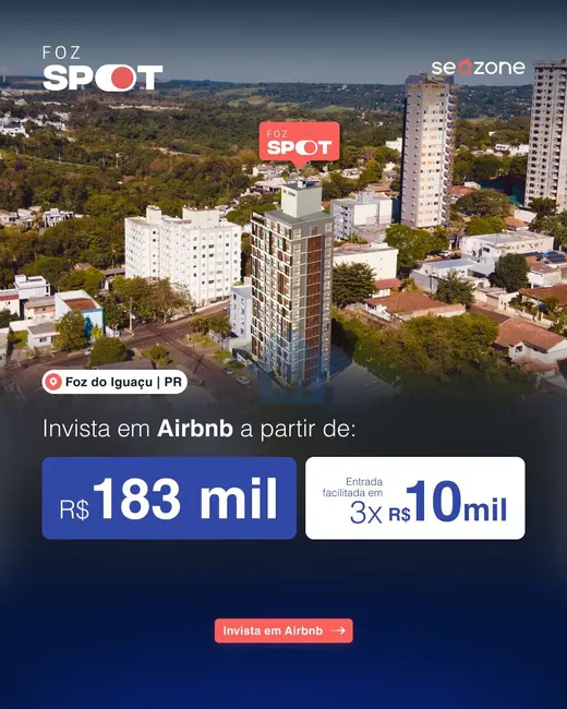 Apartamento com 1 quarto à venda, 17m2 em Centro, Foz Do Iguacu - PR - imagem 2 Foto 2 de Apartamento com 1 quarto à venda, 17m2 em Centro, Foz Do Iguacu - PR